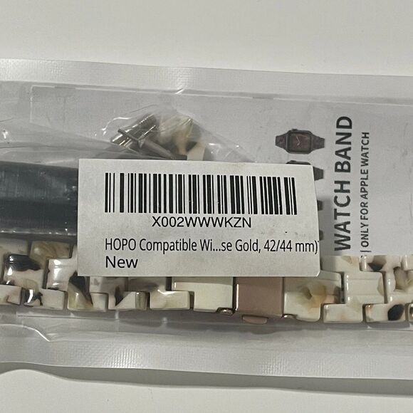 HOPO Resin Link Band Rose Gold Compatible with Apple Watch Band 42/44 - Picture 2 of 3